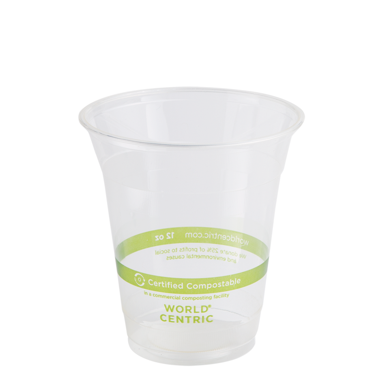 Clear Plastic Cups with Lids, 12 oz, 100 Pack