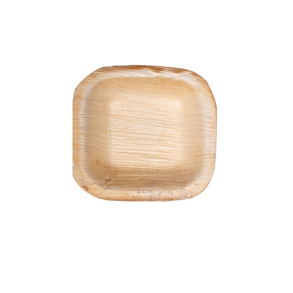 VerTerra 3 inch Square Palm Leaf Bowl