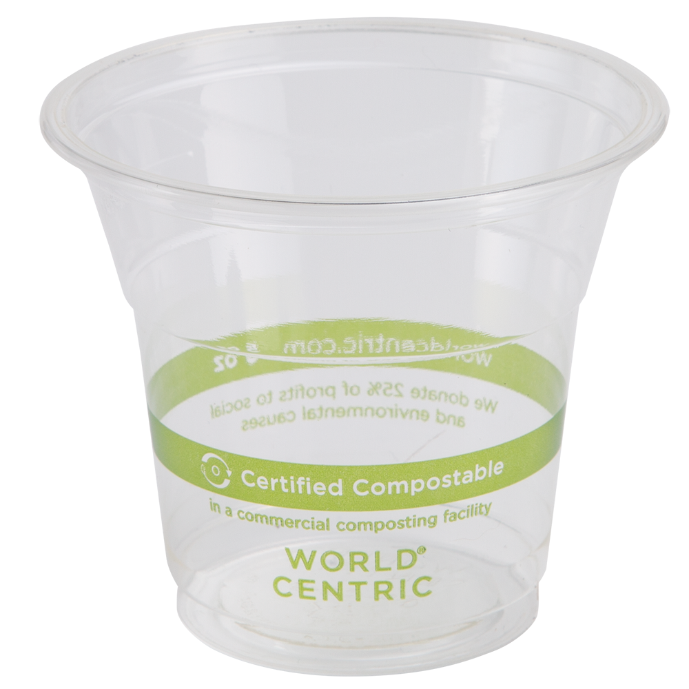 World Centric Compostable PLA 5 oz Clear Cold Cup