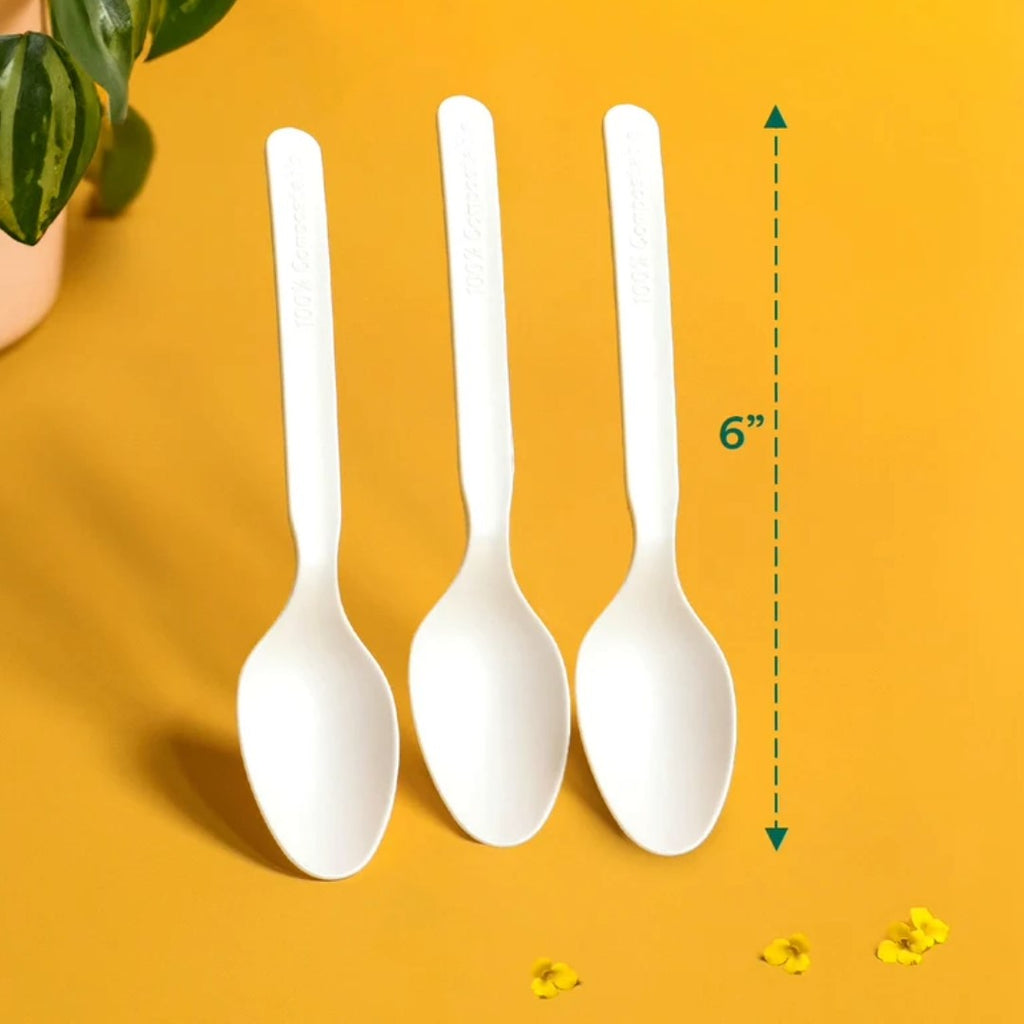 EcoSoupl Compostable Spoon Dimension